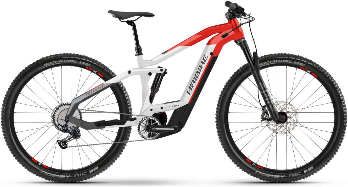 Haibike FullNine 9 MTB Fully cool grey/ red