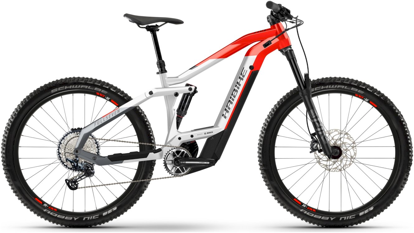 Haibike FullSeven 9 MTB Fully cool grey/ red