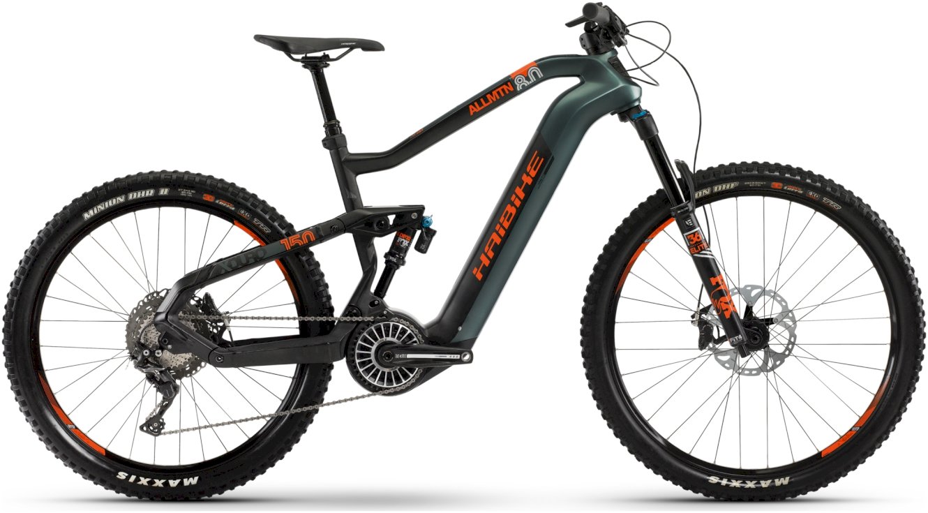 Haibike XDURO AllMtn 8.0 MTB Fully Olive/Carbon/Orange matt