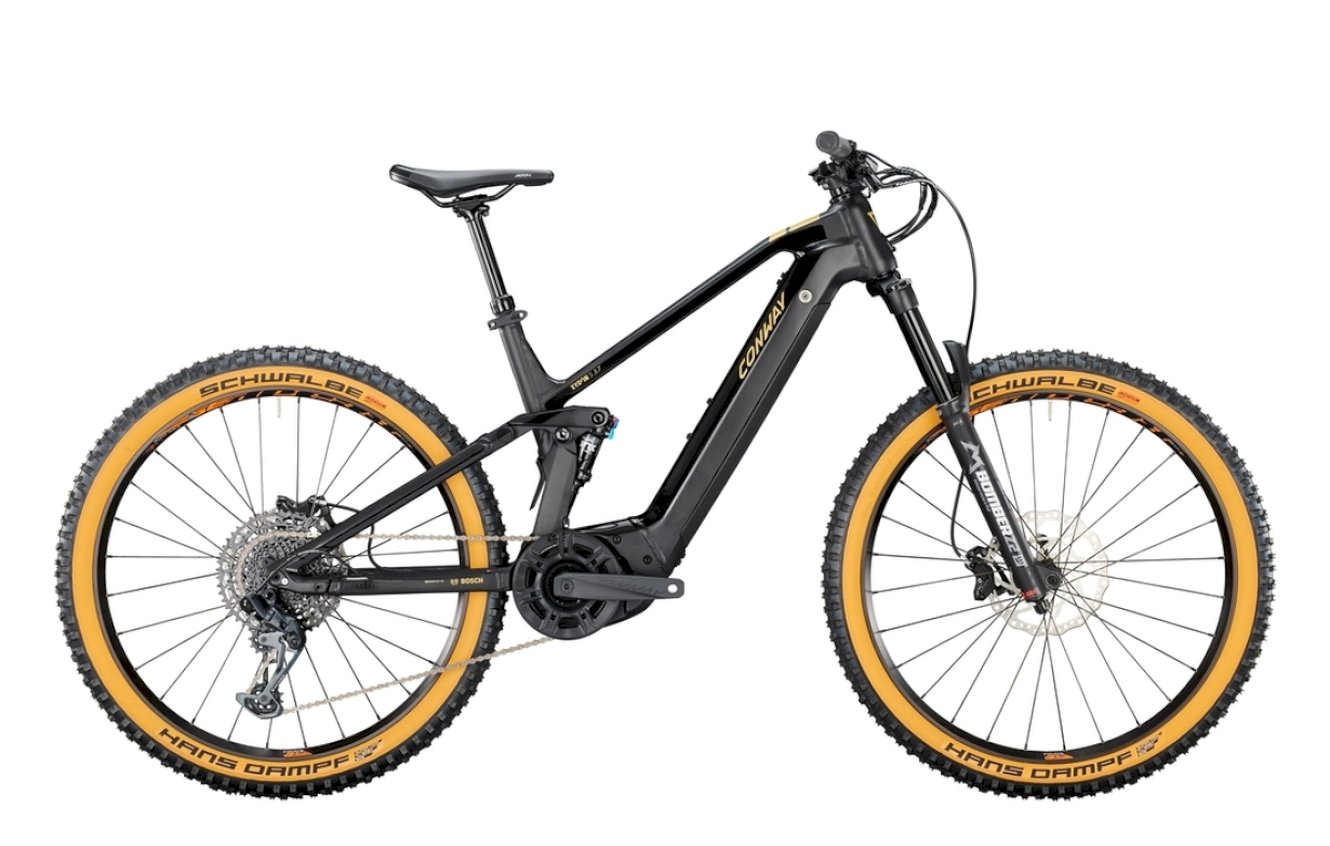 Conway Xyron S 3.7 Full Suspension black metallic / gold matt