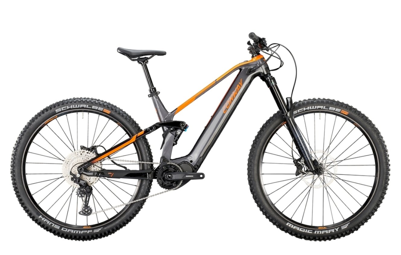 Conway eWME 3.9 Full Suspension shadow grey / fresh orange